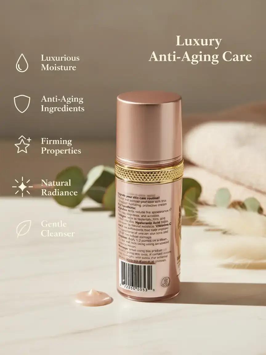 Luxury Skin Cream with Collagen, Argireline and Hyaluronic Acid Vitamin C E