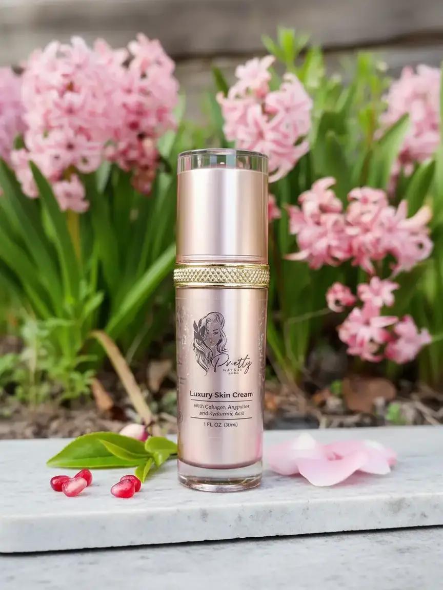 Luxury Skin Cream with Collagen, Argireline and Hyaluronic Acid Vitamin C E