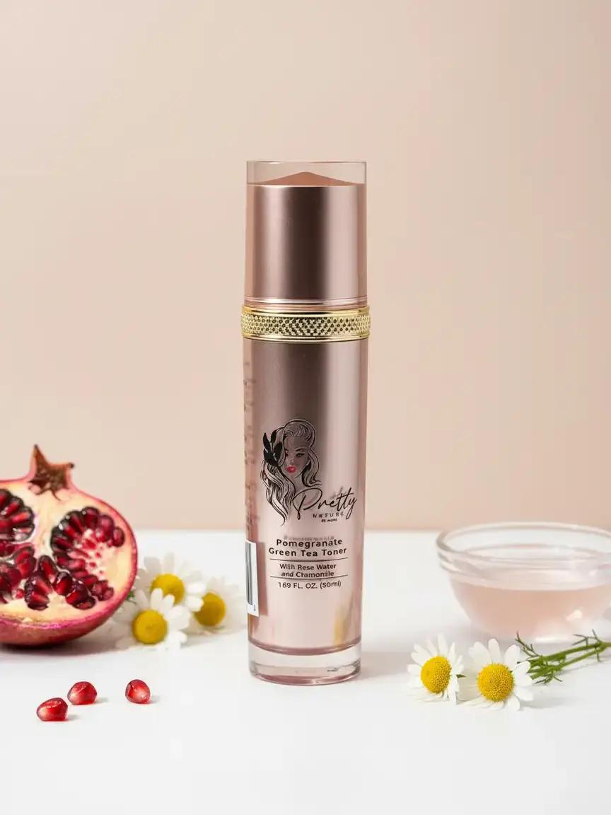 Toner with Pomegranate, Chamomile and Rose Water