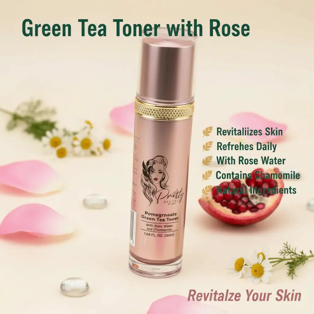 Toner with Pomegranate, Chamomile and Rose Water